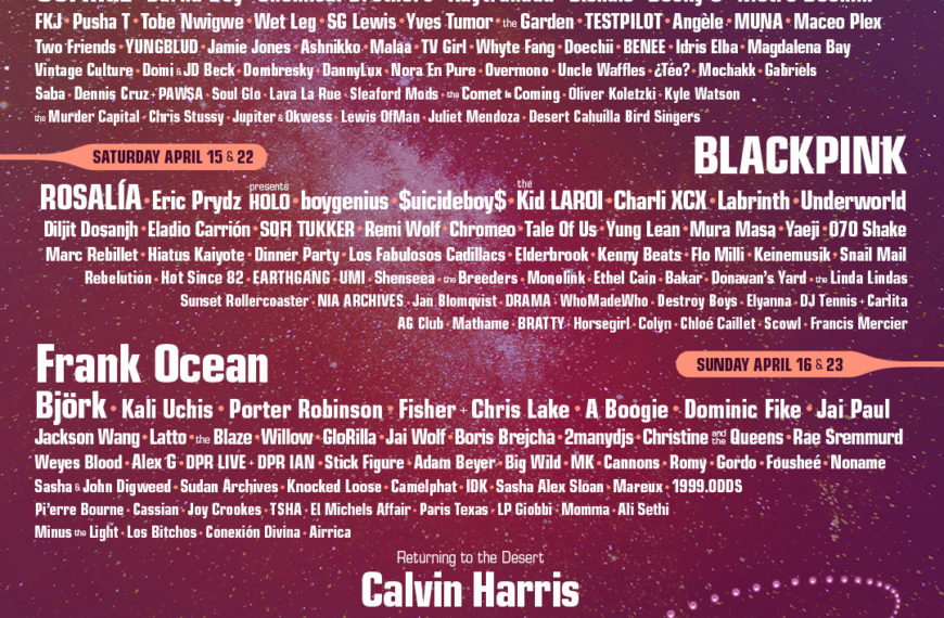 Coachella announces 2023 festival lineup: Frank Ocean, Bad Bunny, and BLACKPINK take the stage