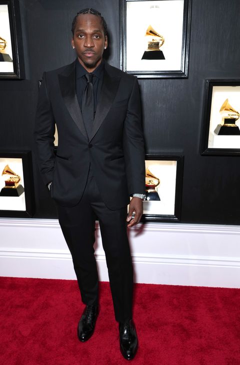 Pharrell Williams Talks Pusha T & Kendrick Lamar Albums at Grammys